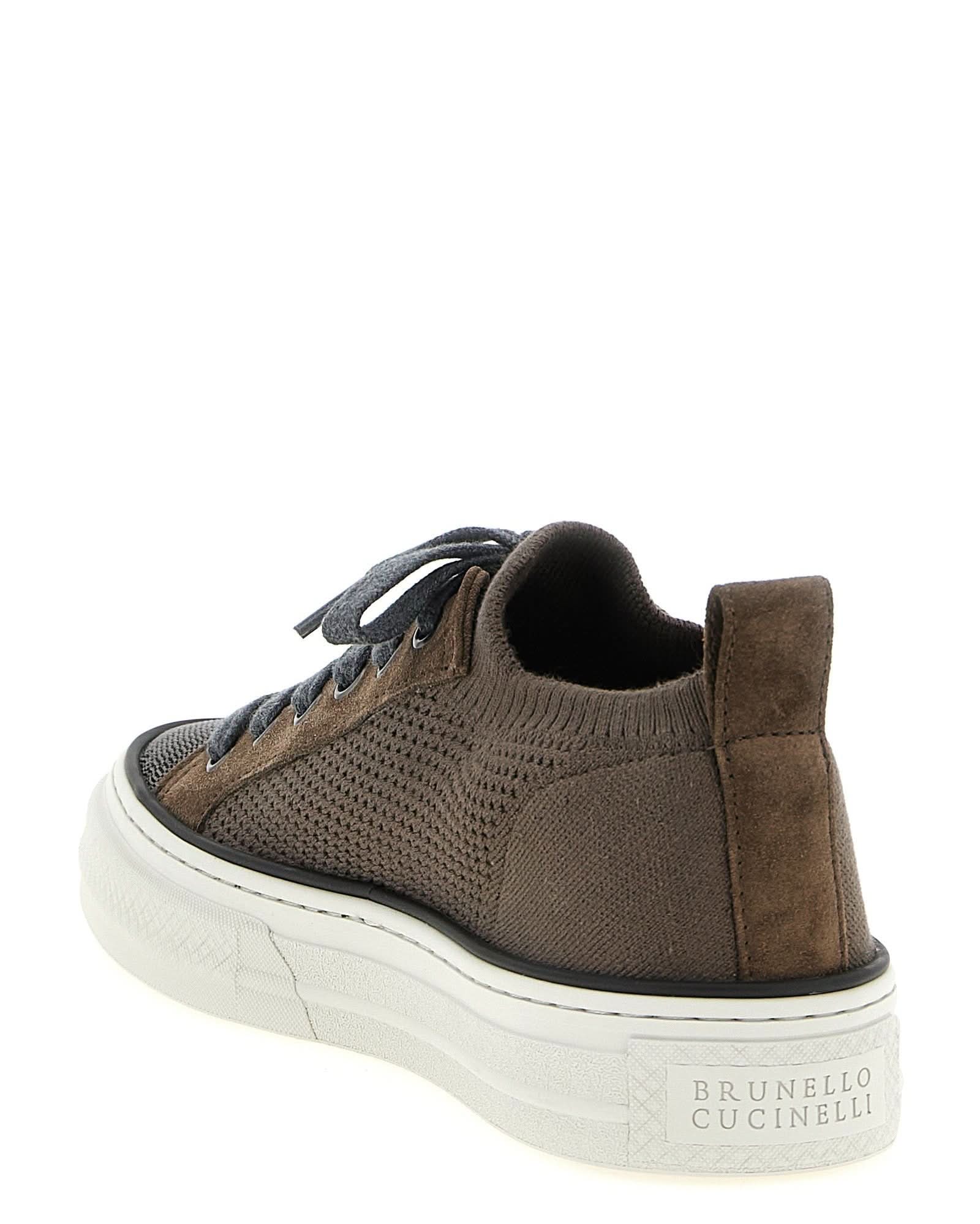 Brunello Cucinelli Monile Knit Sneakers Glam Steals