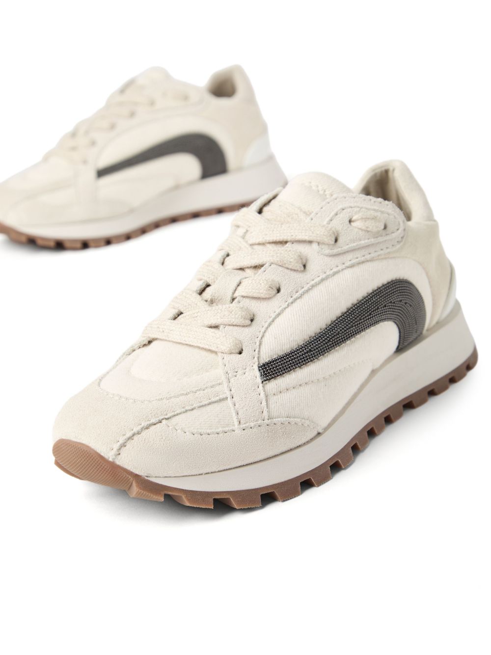 Brunello Cucinelli Monili Detail Sneakers Glam Steals