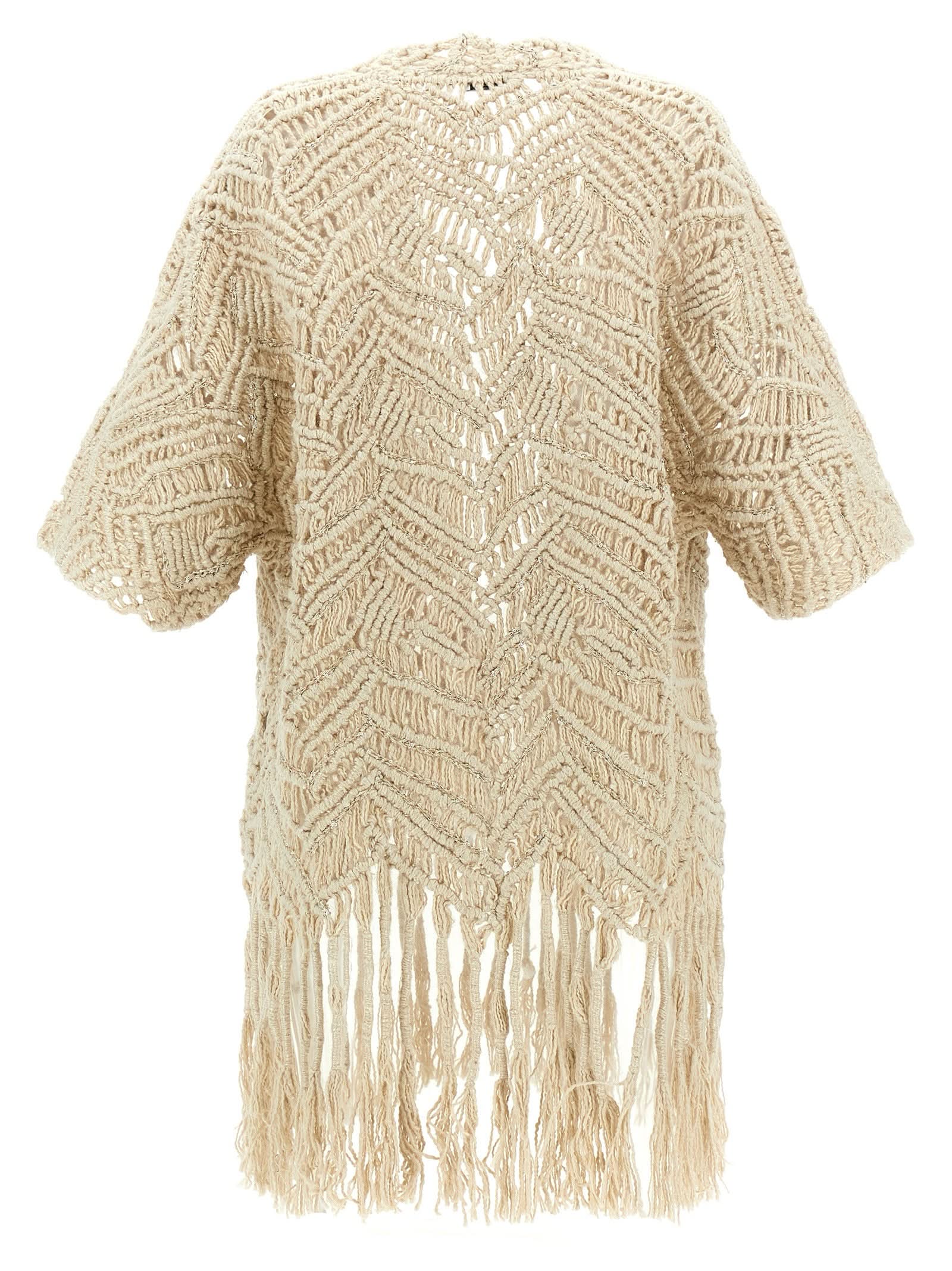 Brunello Cucinelli Opera Dazzling Macramé Cardigan Glam Steals