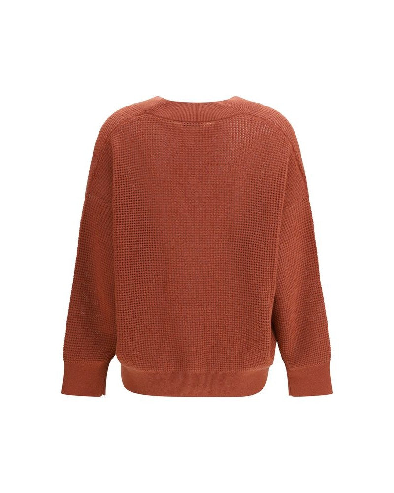Brunello Cucinelli Orange Cashmere Cardigan Glam Steals