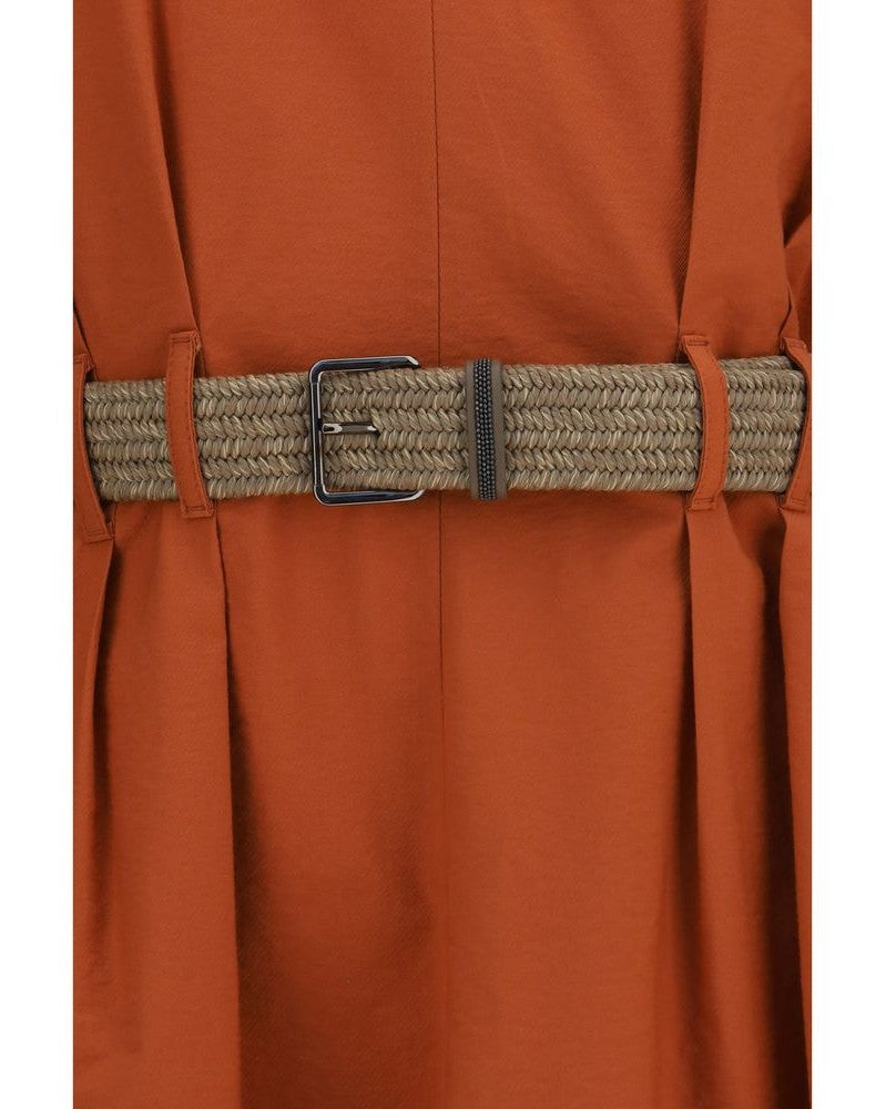 Brunello Cucinelli Orange Cotton Casual Dress Glam Steals