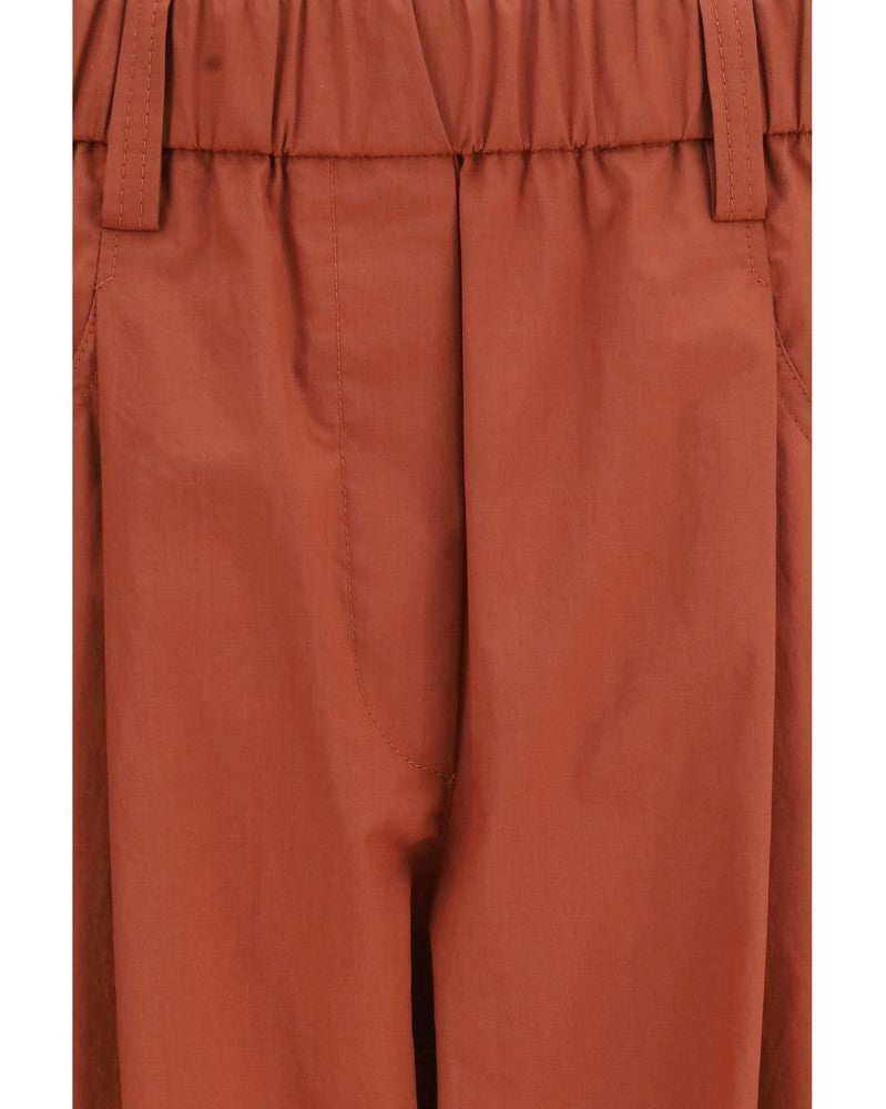 Brunello Cucinelli Orange Cotton Casual Pant Glam Steals