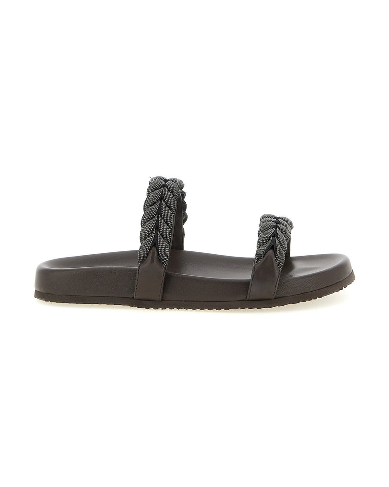 Brunello Cucinelli Precious Braided Straps Sandals Glam Steals