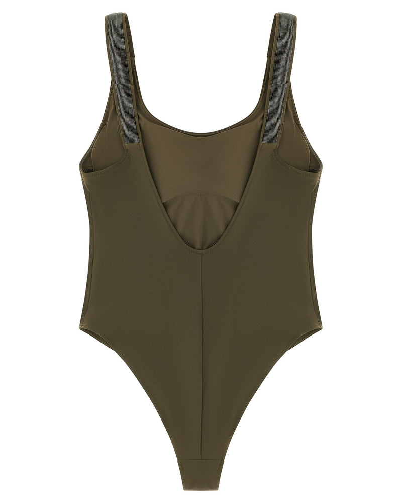 Brunello Cucinelli Precious Details One Piece Swimsuit Glam Steals