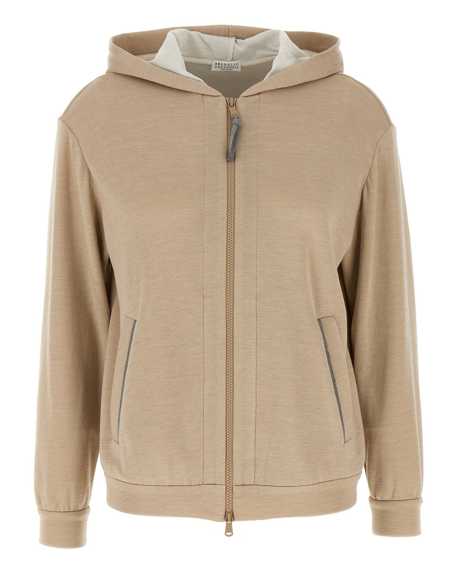 Brunello Cucinelli Precious Zipper Pull Hoodie Glam Steals