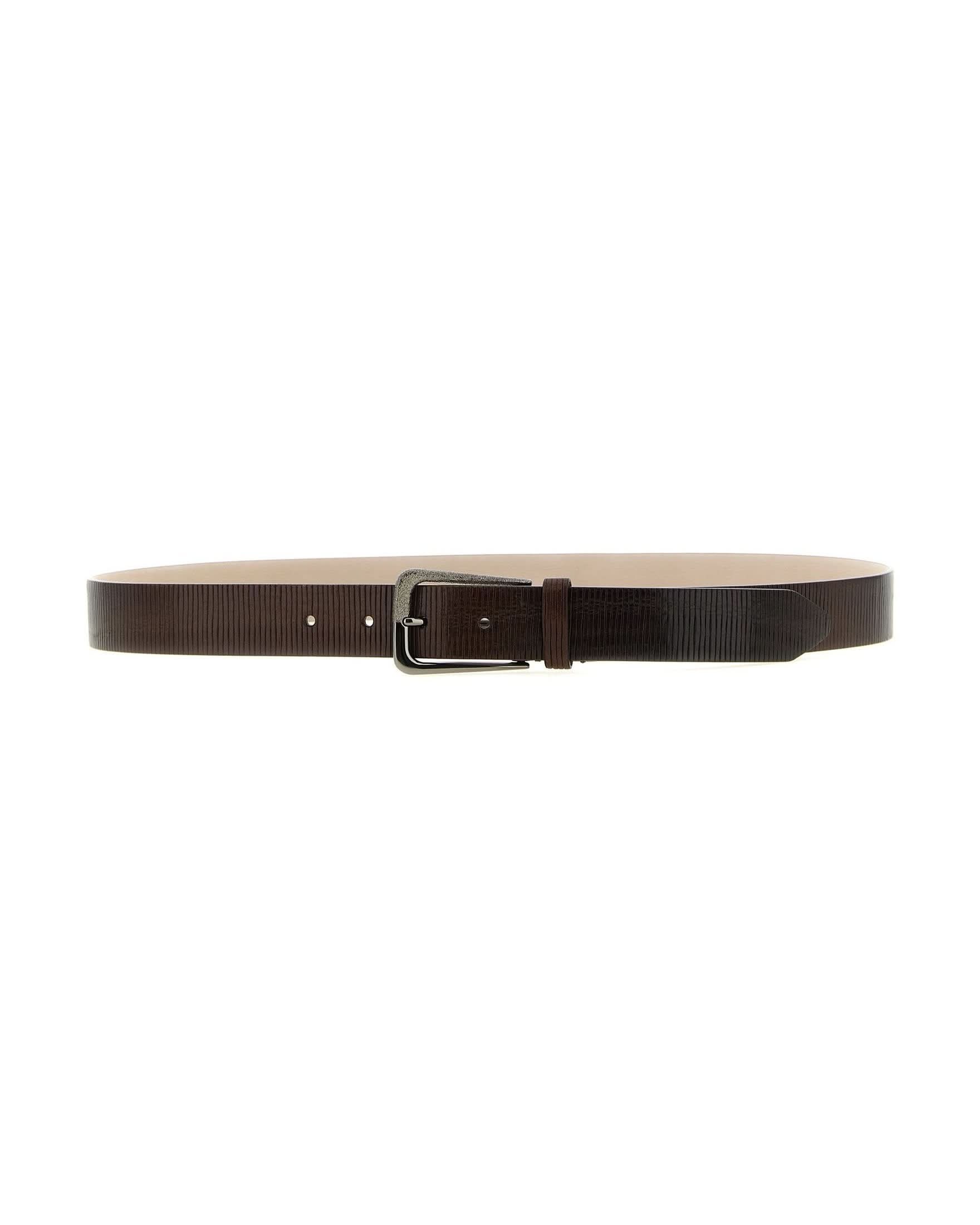 Brunello Cucinelli Ribbed Belt Glam Steals