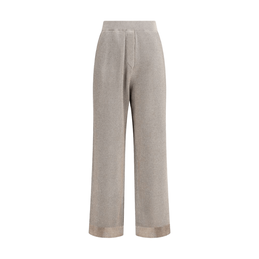 Brunello Cucinelli Ribbed Lurex Pant Glam Steals