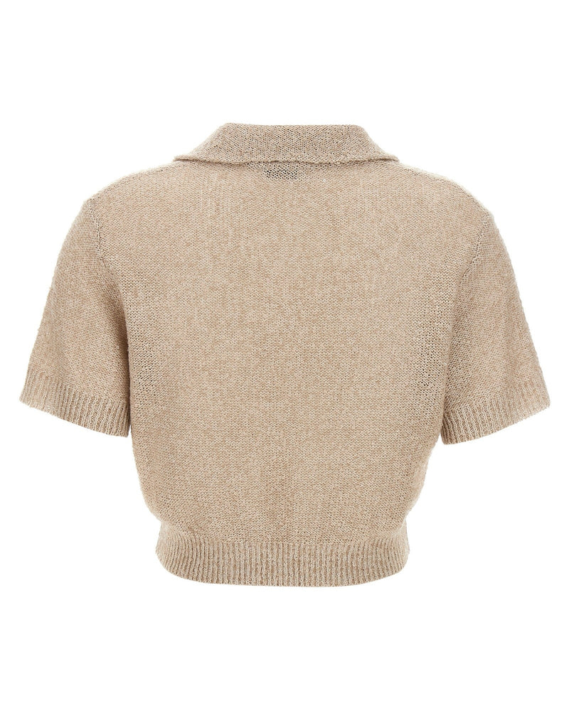 Brunello Cucinelli Sequin Polo Shirt Glam Steals