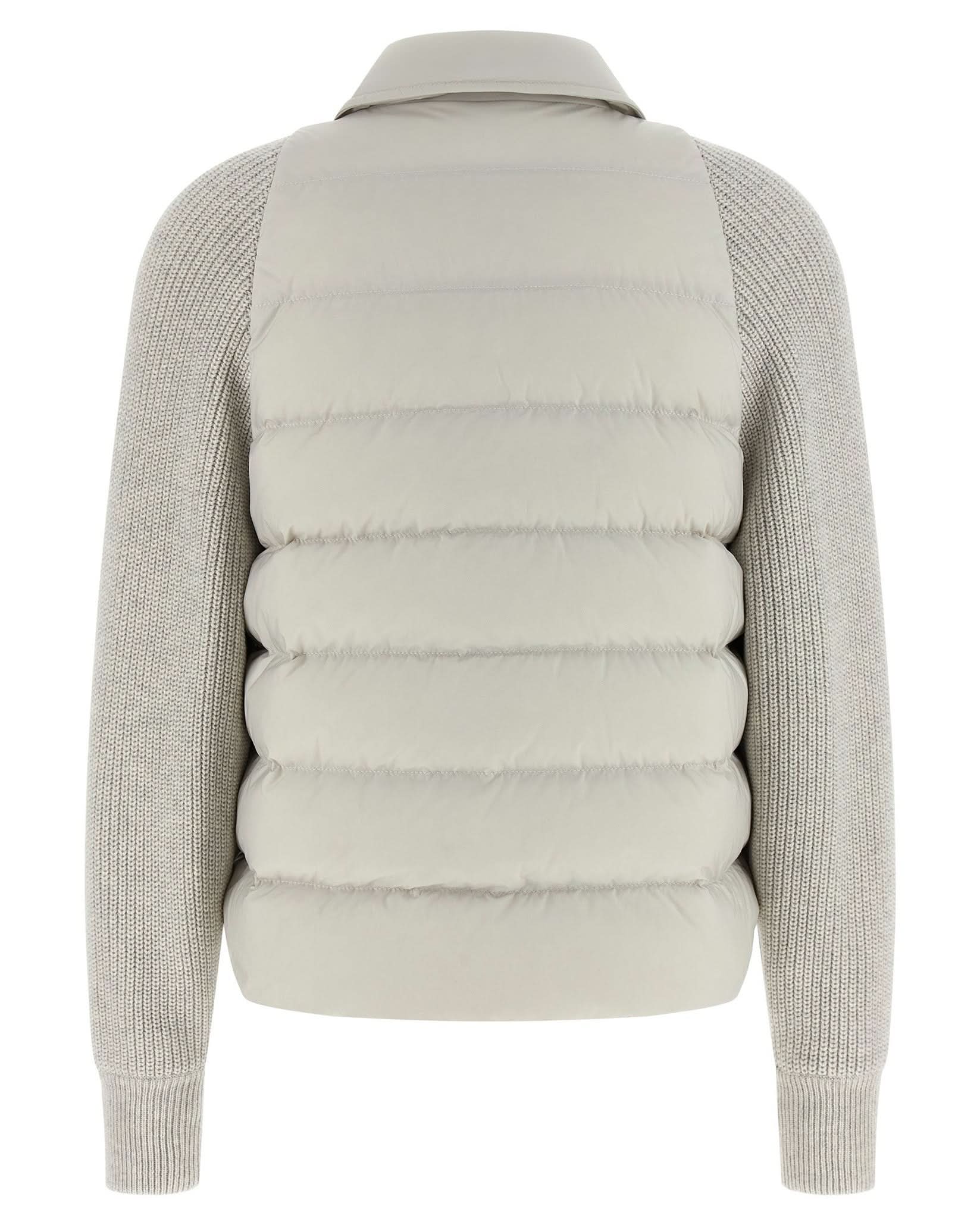Brunello Cucinelli Shiny Flap Detail Down Jacket Glam Steals