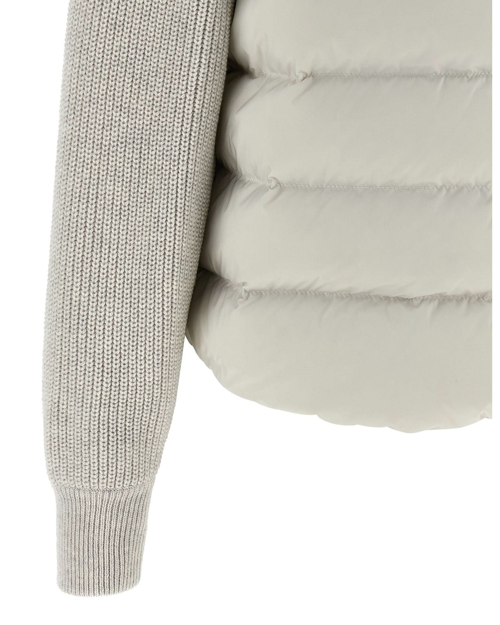 Brunello Cucinelli Shiny Flap Detail Down Jacket Glam Steals