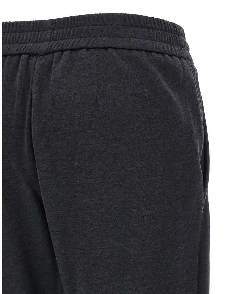 Brunello Cucinelli Shiny Pocket Detail Joggers Trousers