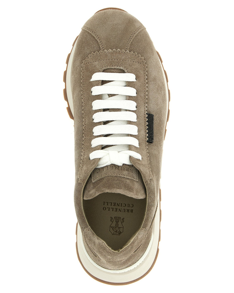 Brunello Cucinelli Shiny Tab Sneakers Glam Steals