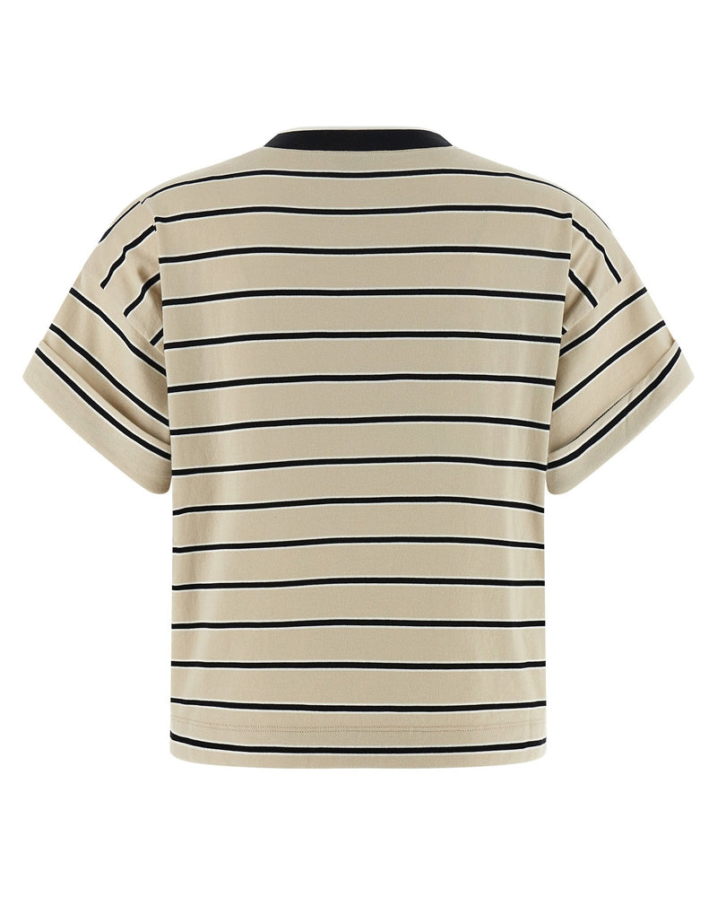 Brunello Cucinelli Shiny Trims T-shirt Glam Steals