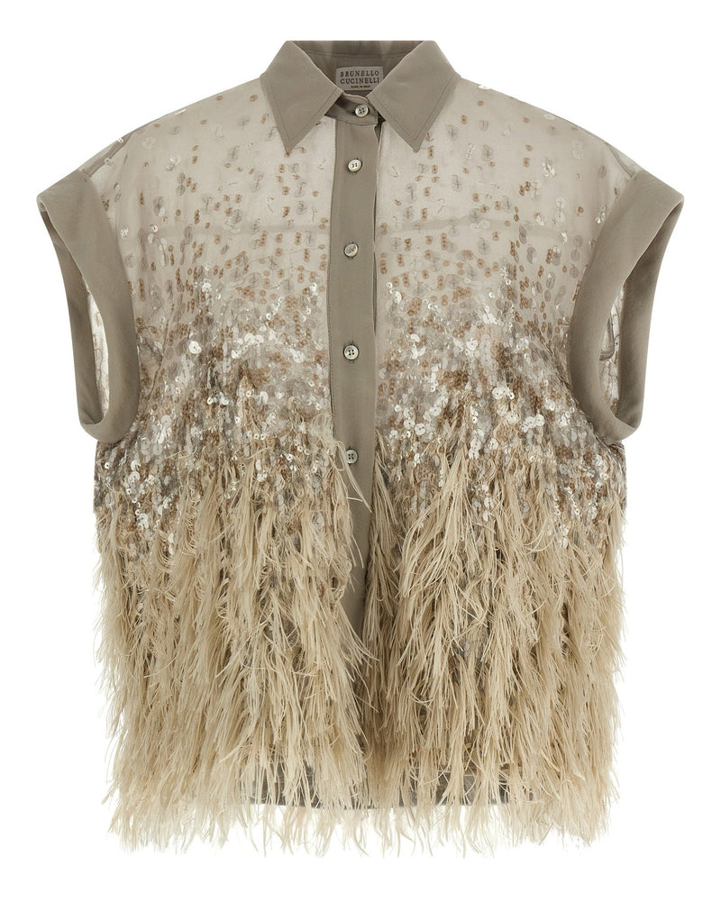 Brunello Cucinelli Short Sleeved Shirt Glam Steals