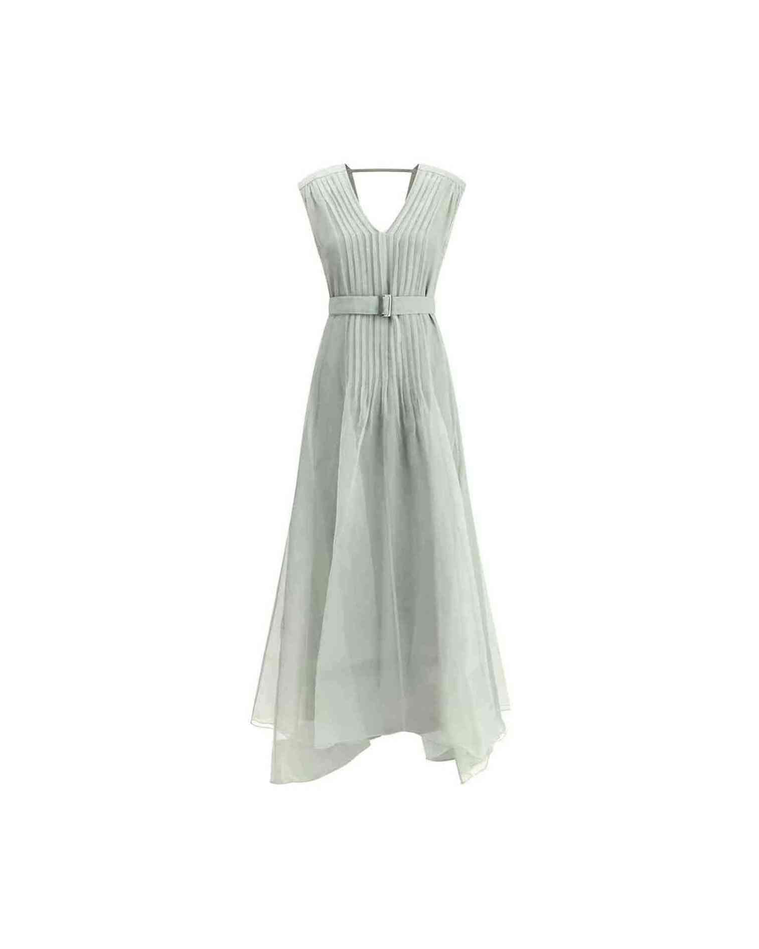 Brunello Cucinelli Silk Long Dress Glam Steals