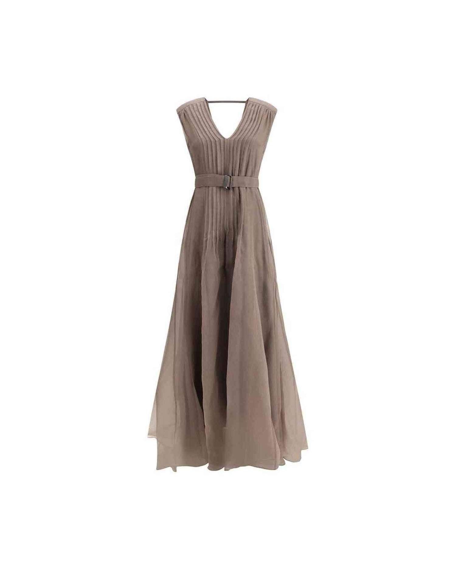 Brunello Cucinelli Silk Long Dress