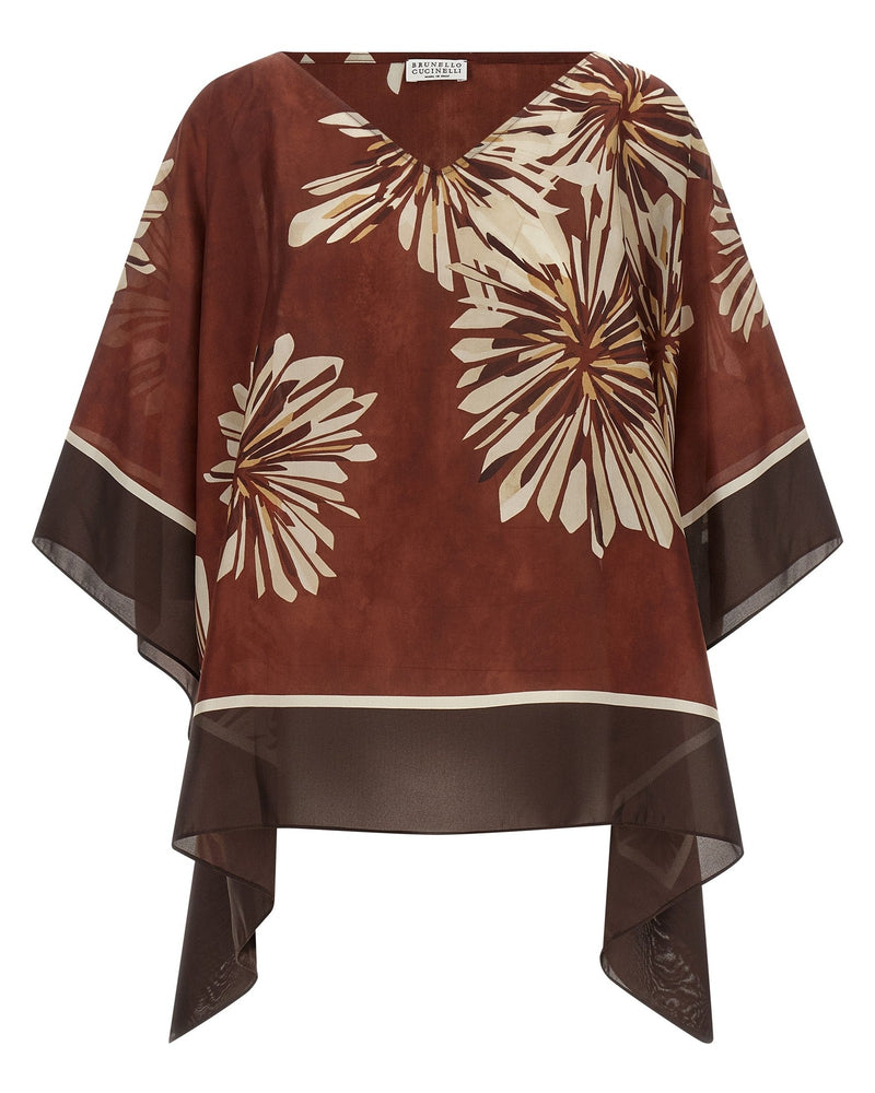 Brunello Cucinelli Silk Scarf Blouse Glam Steals