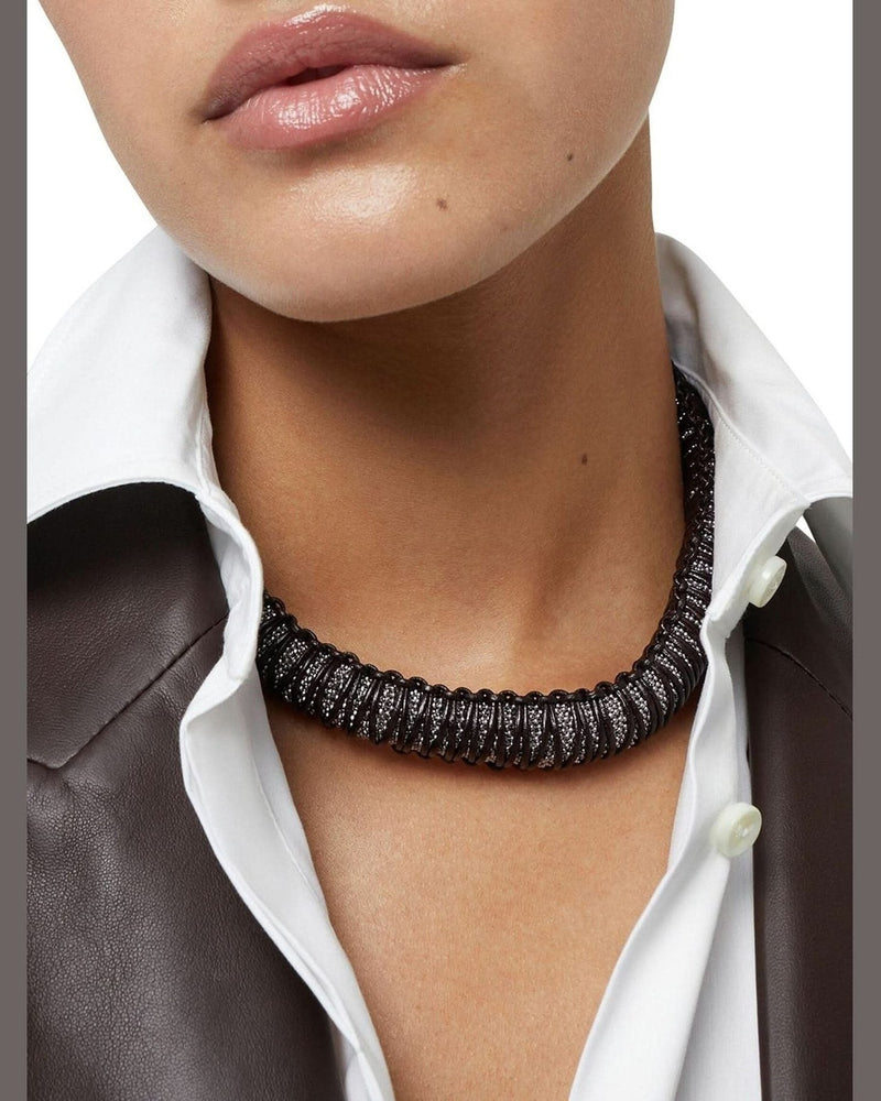 Brunello Cucinelli Silver Brass Necklace 