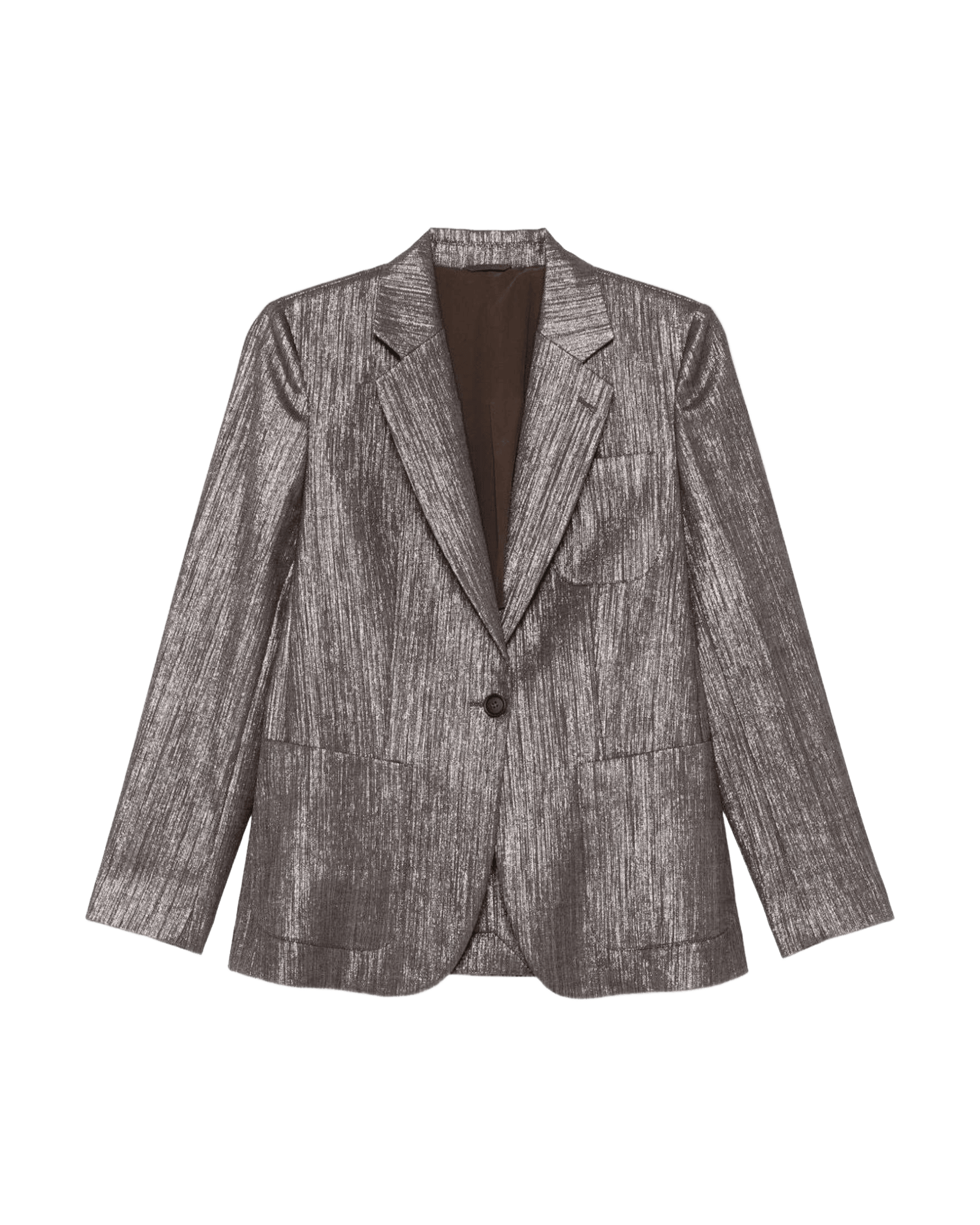 Brunello Cucinelli Silver Jacket Glam Steals