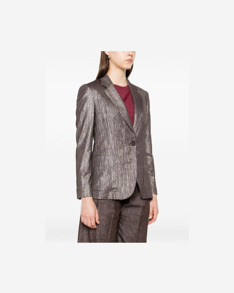 Brunello Cucinelli Silver Jacket Glam Steals