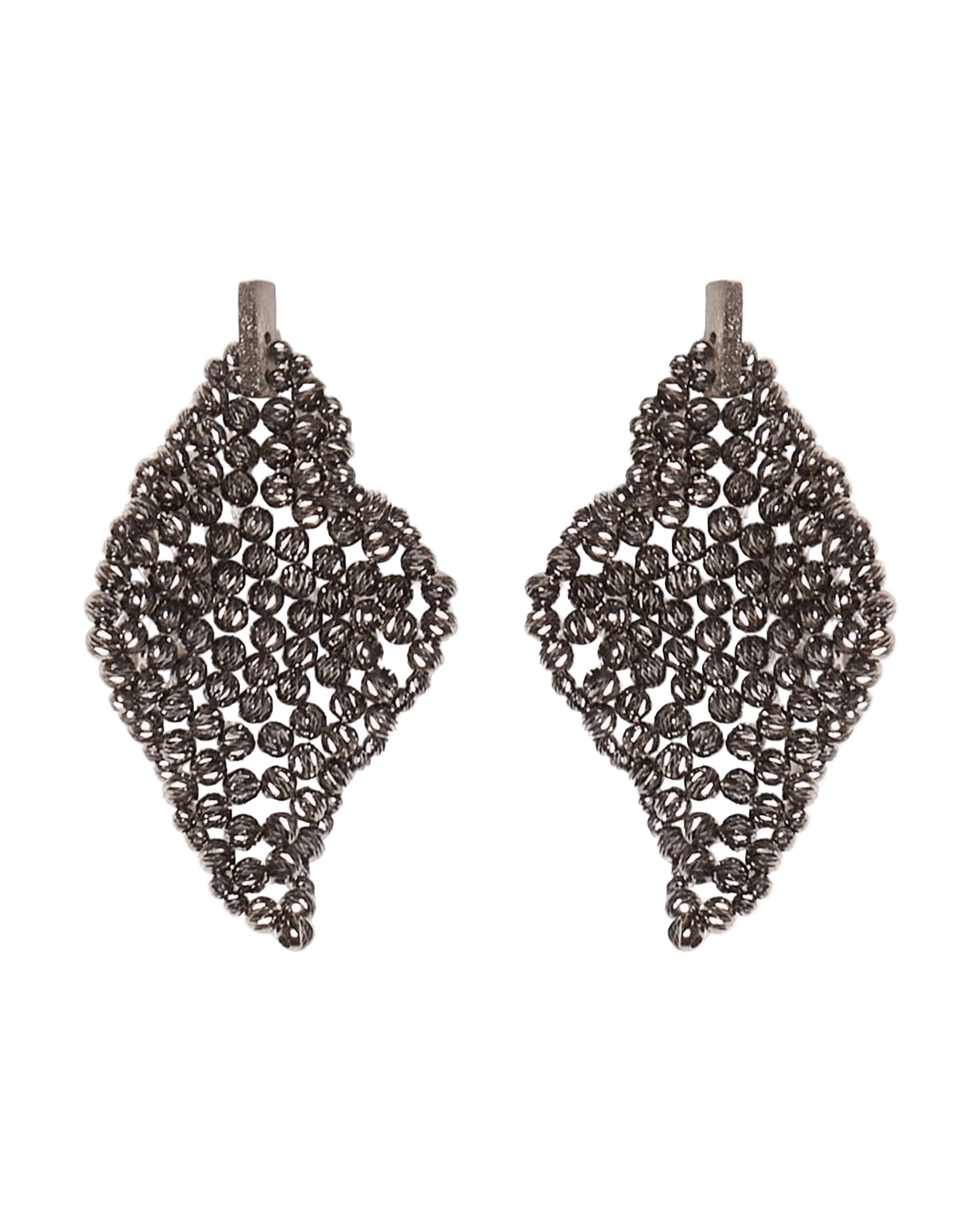 Brunello Cucinelli Silver Sculptured Earrings Glam Steals