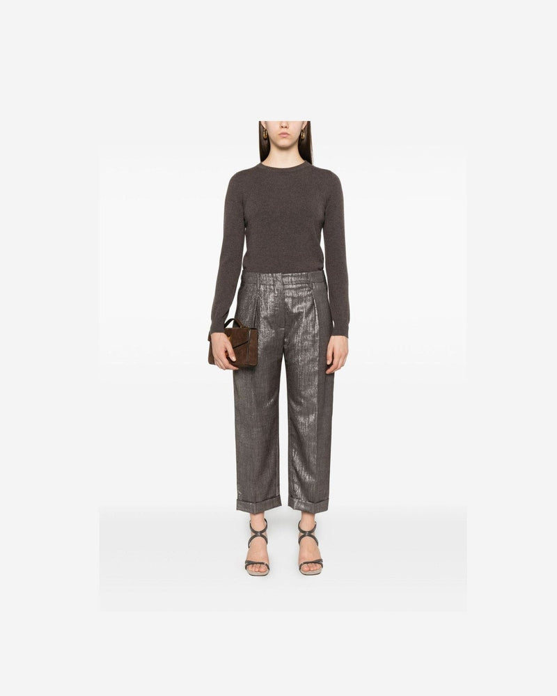 Brunello Cucinelli Silver Trouser Glam Steals
