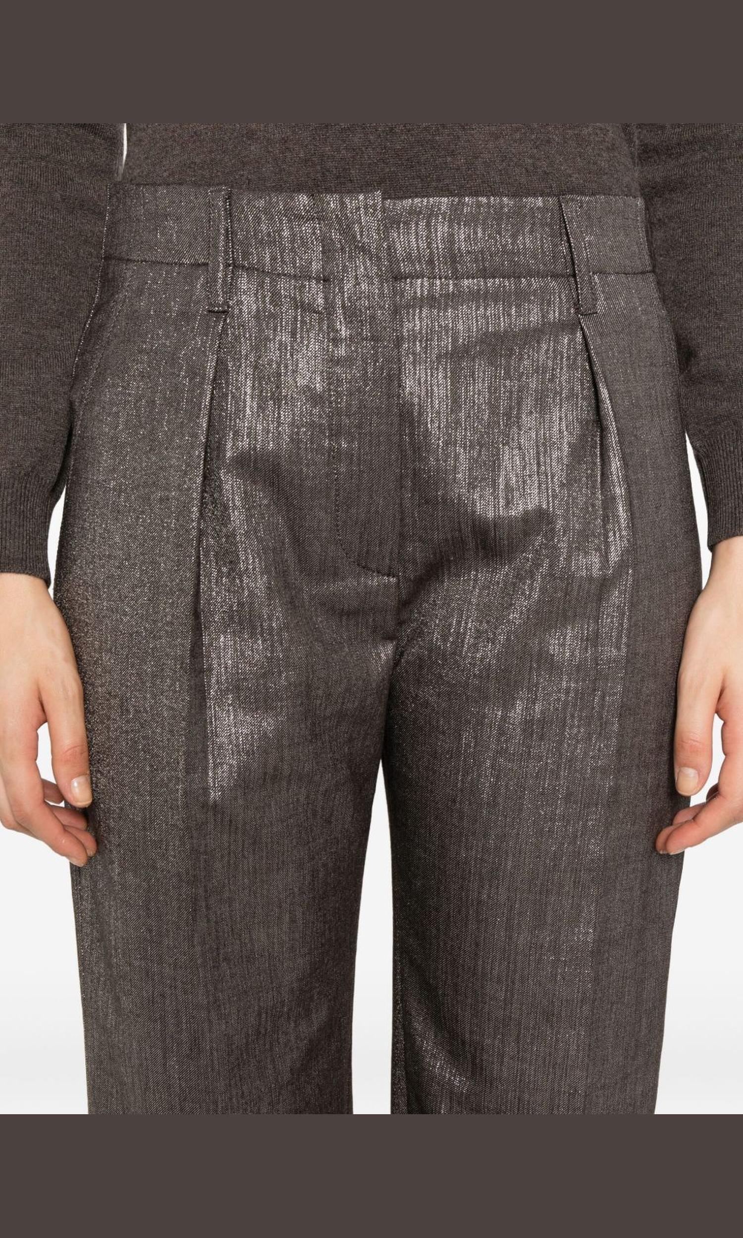 Brunello Cucinelli Silver Trouser Glam Steals