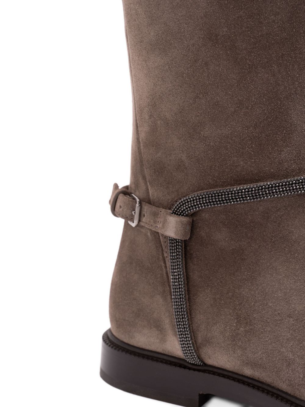 Brunello Cucinelli Suede Buckled Boots Glam Steals