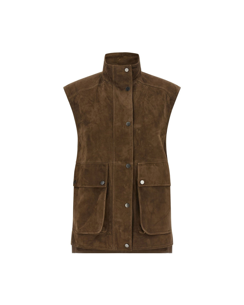 Brunello Cucinelli Suede Couture Vest Glam Steals