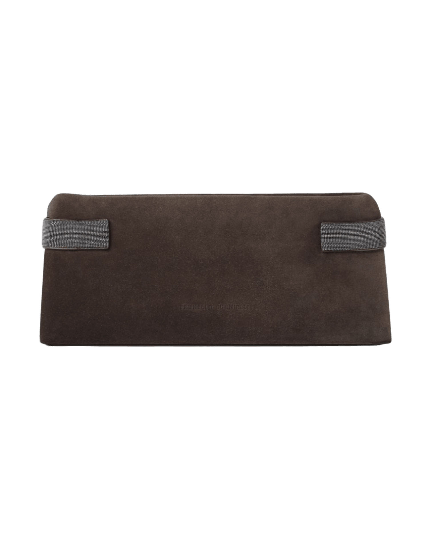 Brunello Cucinelli Suede Essence Pouch Bag In With Precious Bands Glam Steals