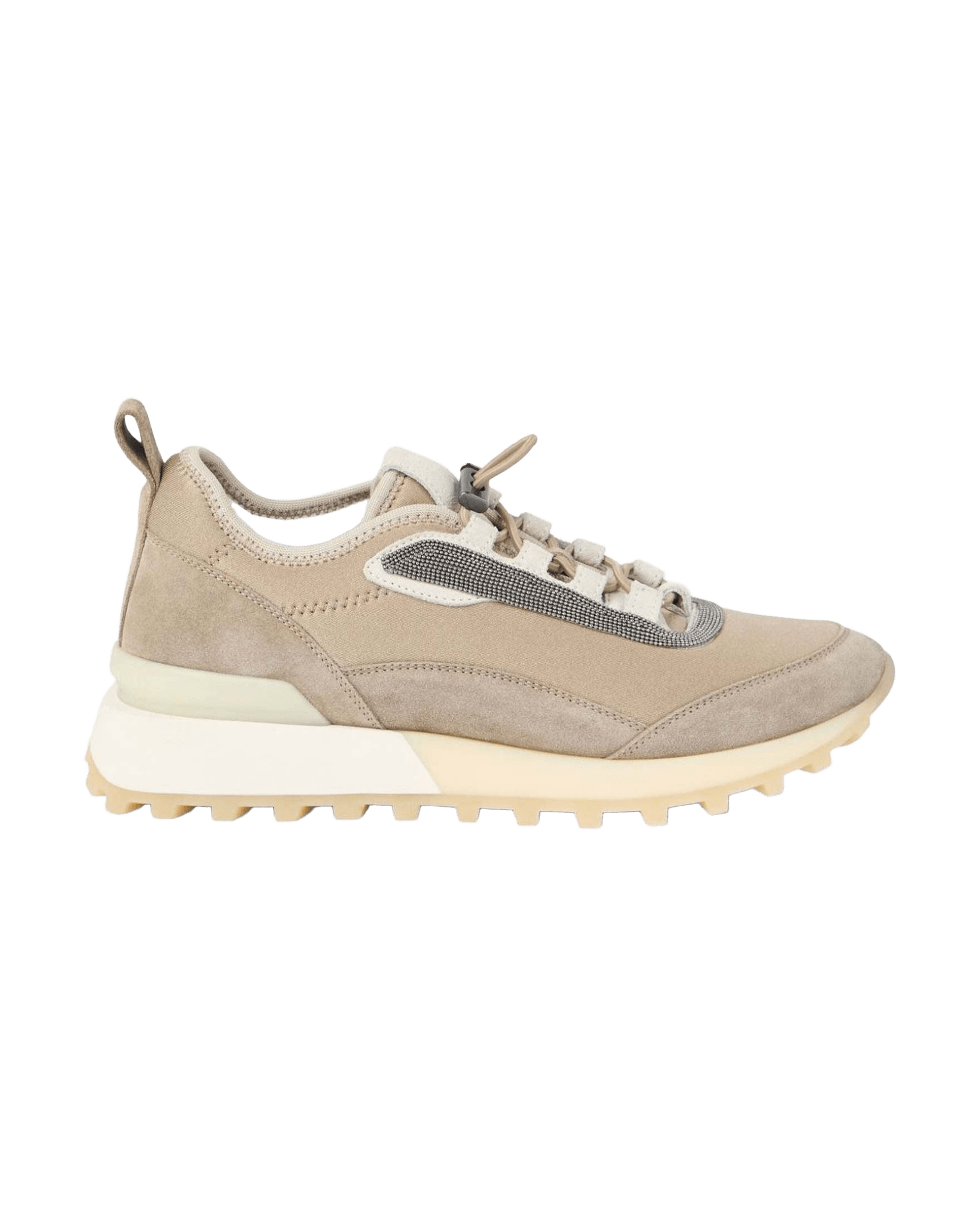 Brunello Cucinelli Suede Runners in Techno Fabric Glam Steals