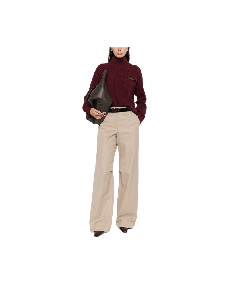 Brunello Cucinelli Sweater Bordeaux Glam Steals