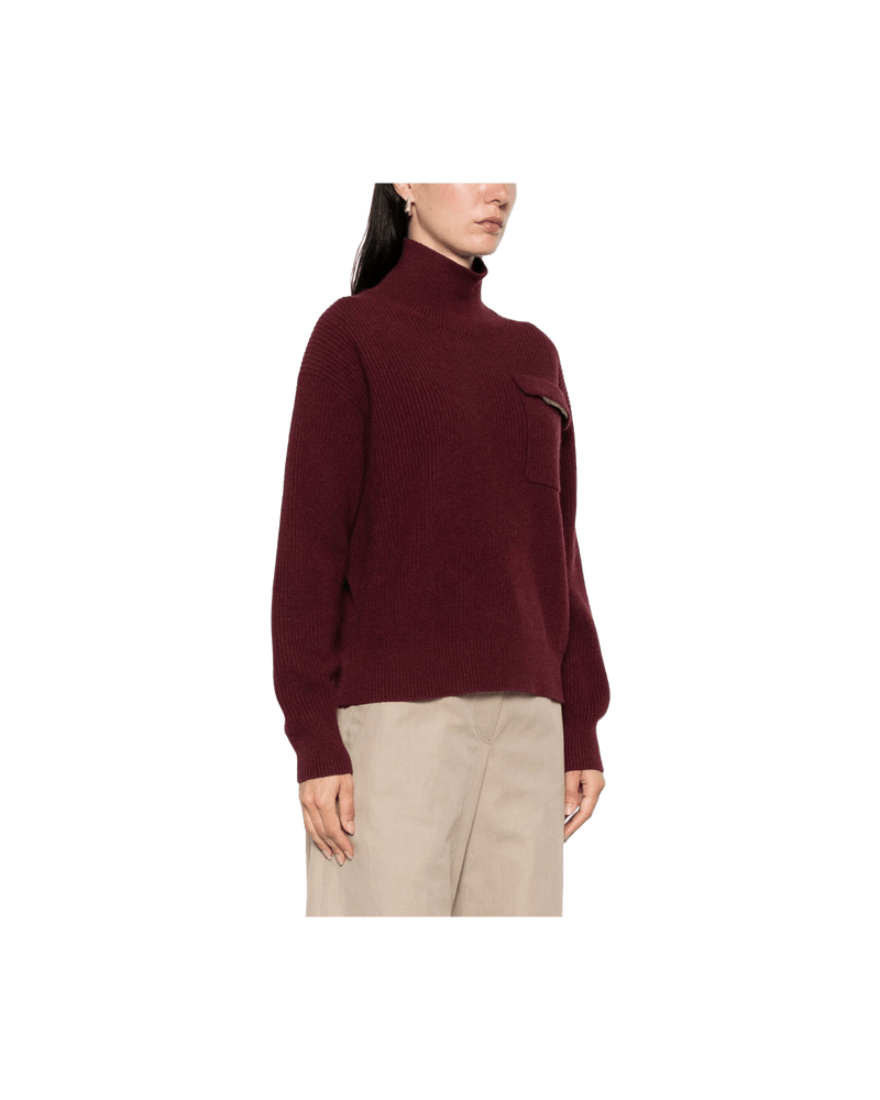 Brunello Cucinelli Sweater Bordeaux Glam Steals