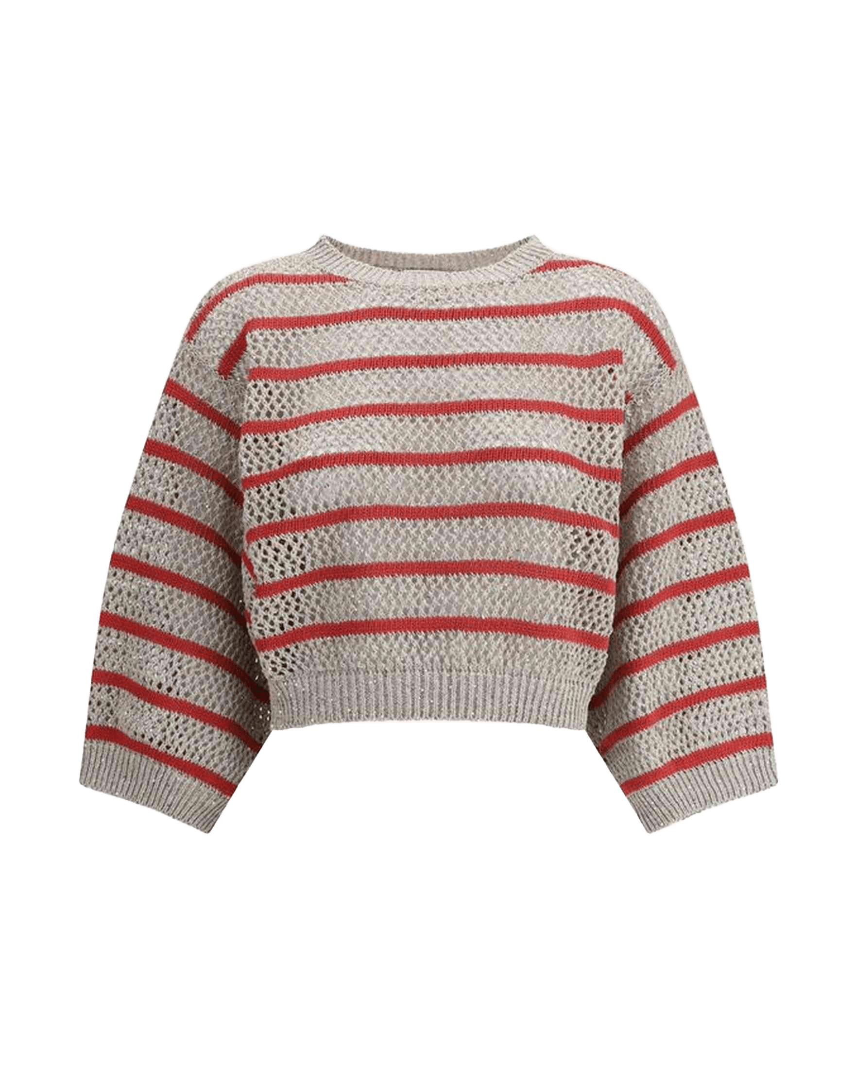 Brunello Cucinelli Sweater In Perforated Knit Glam Steals