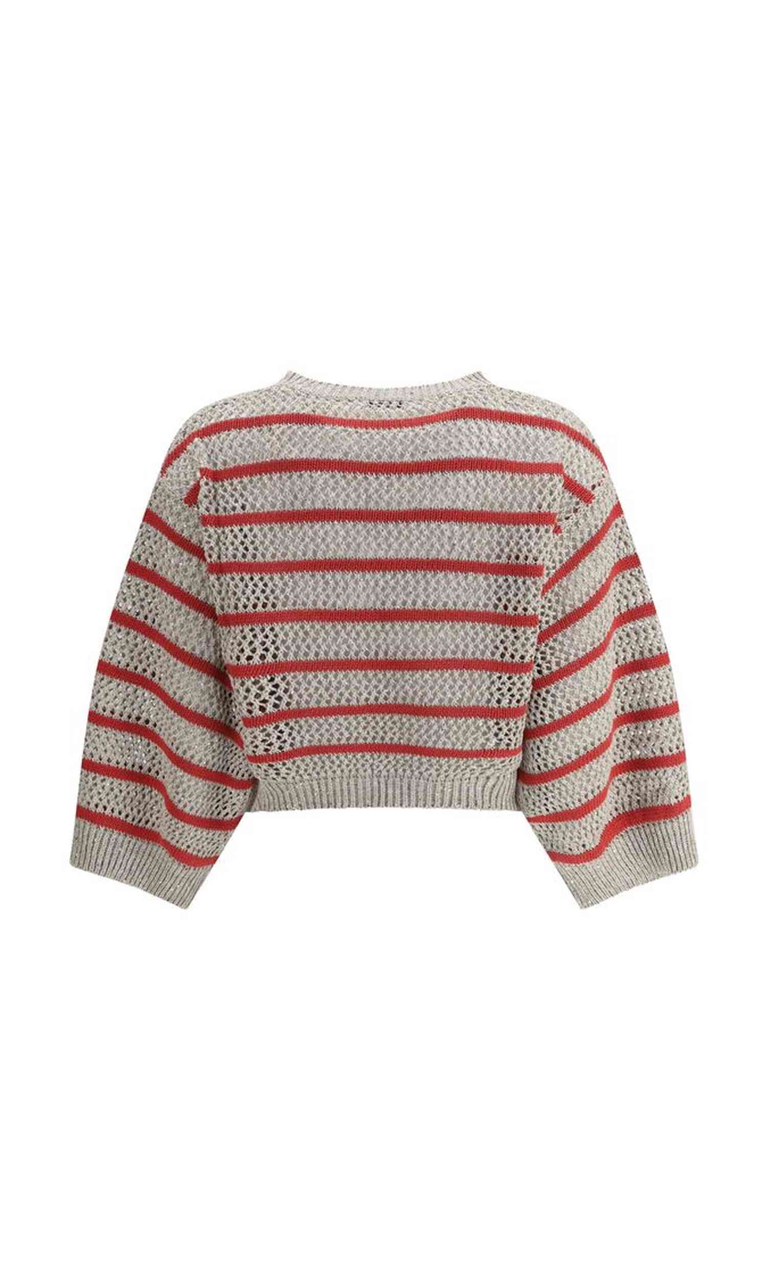 Brunello Cucinelli Sweater In Perforated Knit Glam Steals