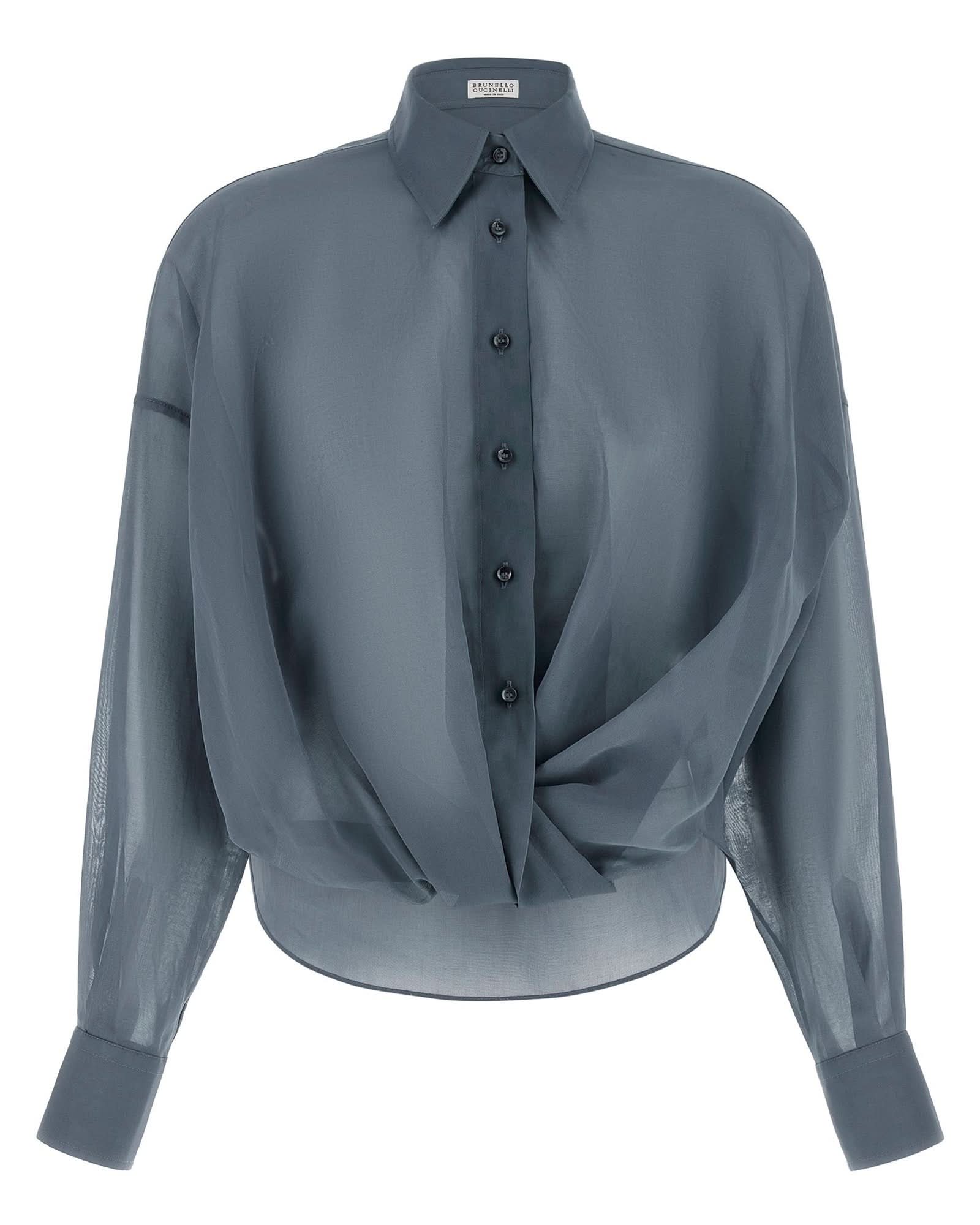 Brunello Cucinelli Taffeta Shirt Glam Steals