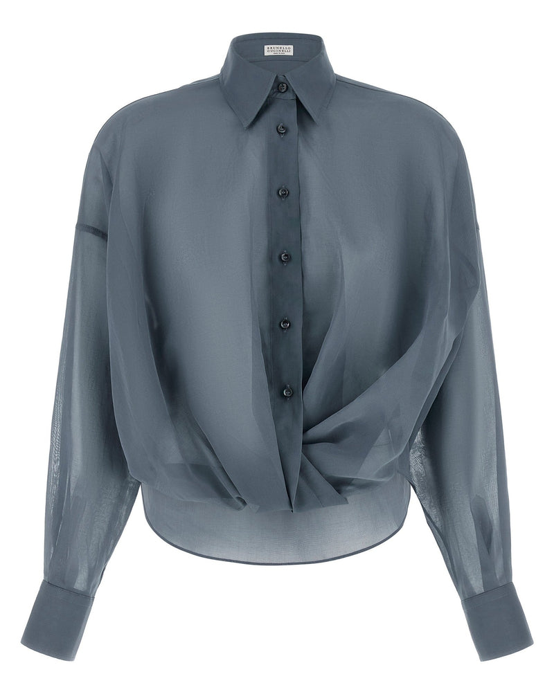 Brunello Cucinelli Taffeta Shirt Glam Steals
