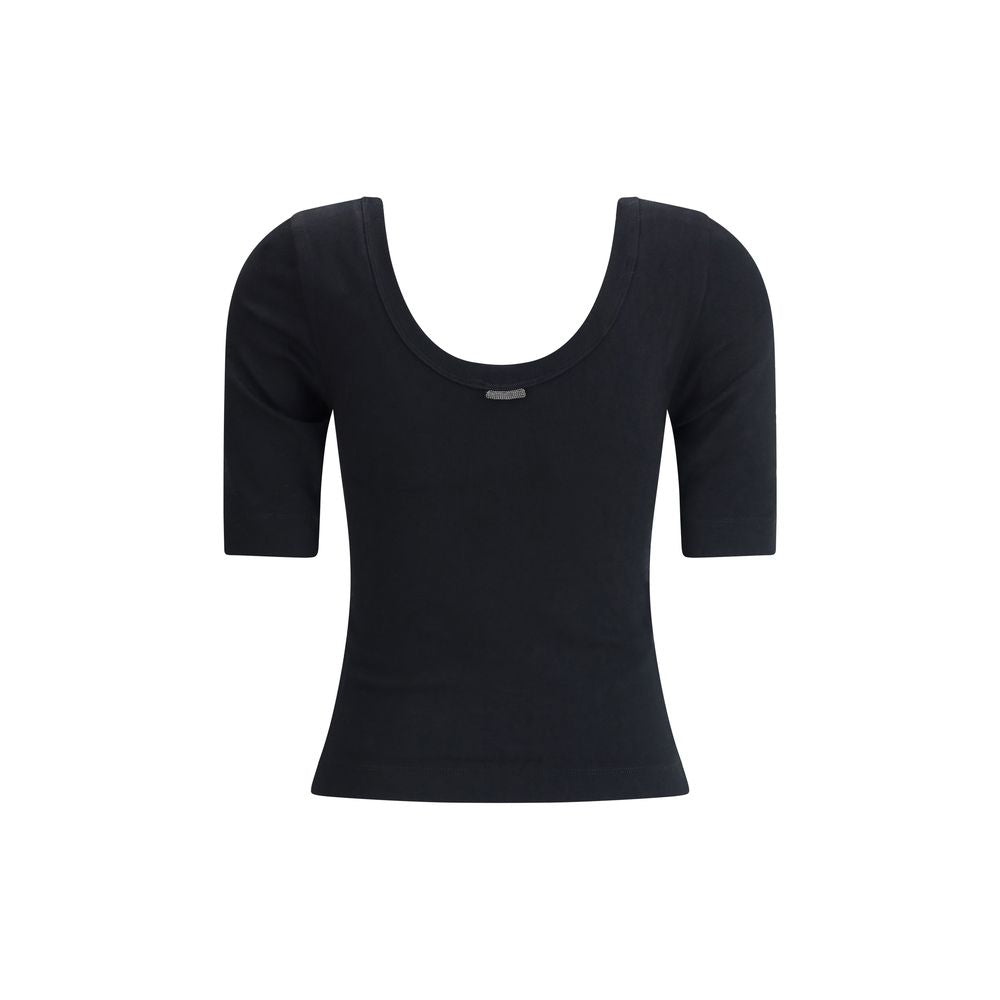 Brunello Cucinelli Top with neckline Glam Steals