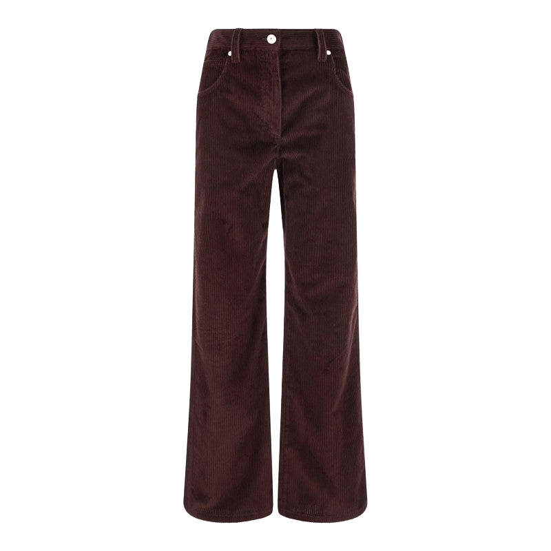 Brunello Cucinelli Velvet Wide Leg Bordeaux Trouser Glam Steals