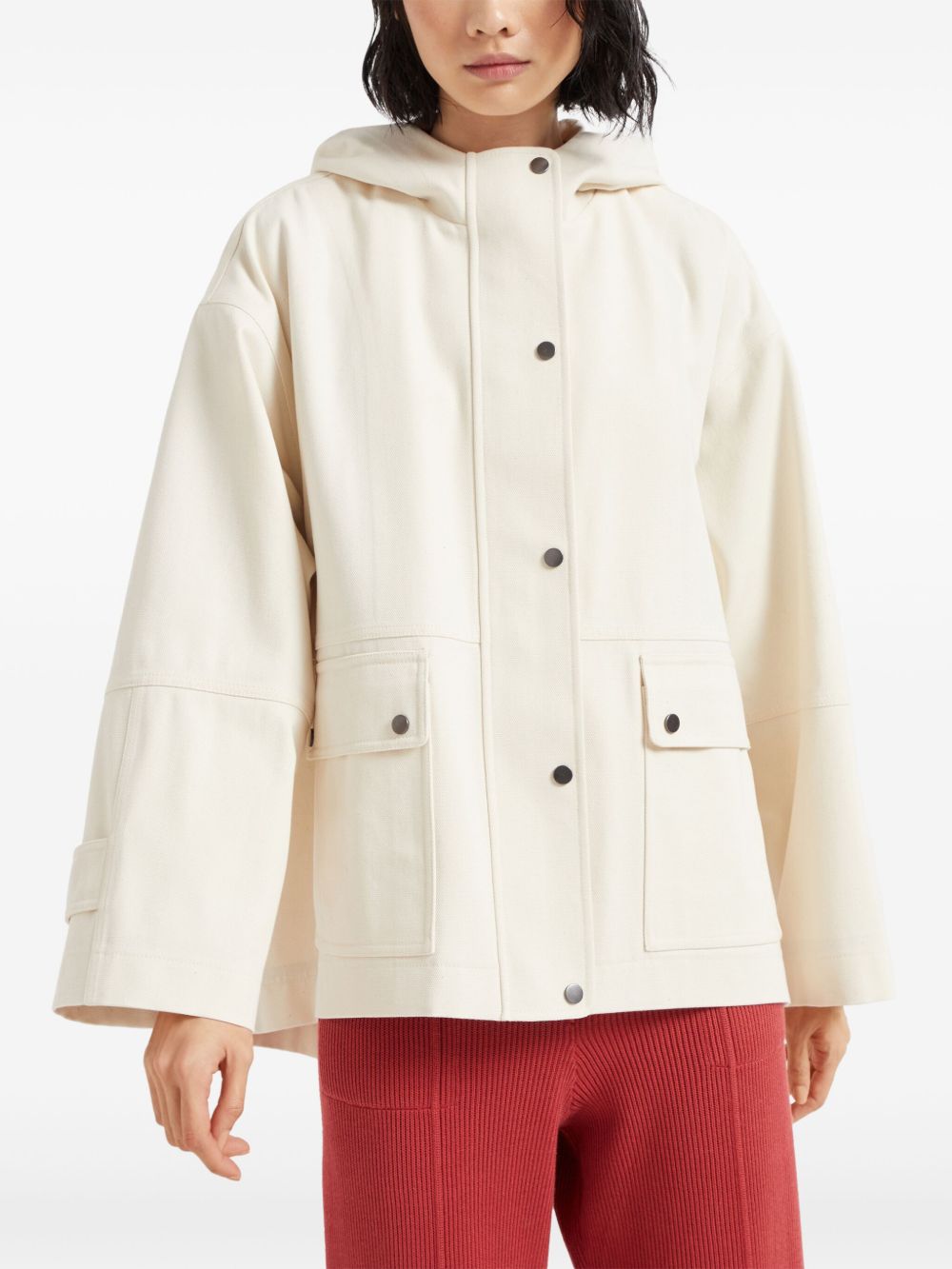 Brunello Cucinelli White Coat Glam Steals