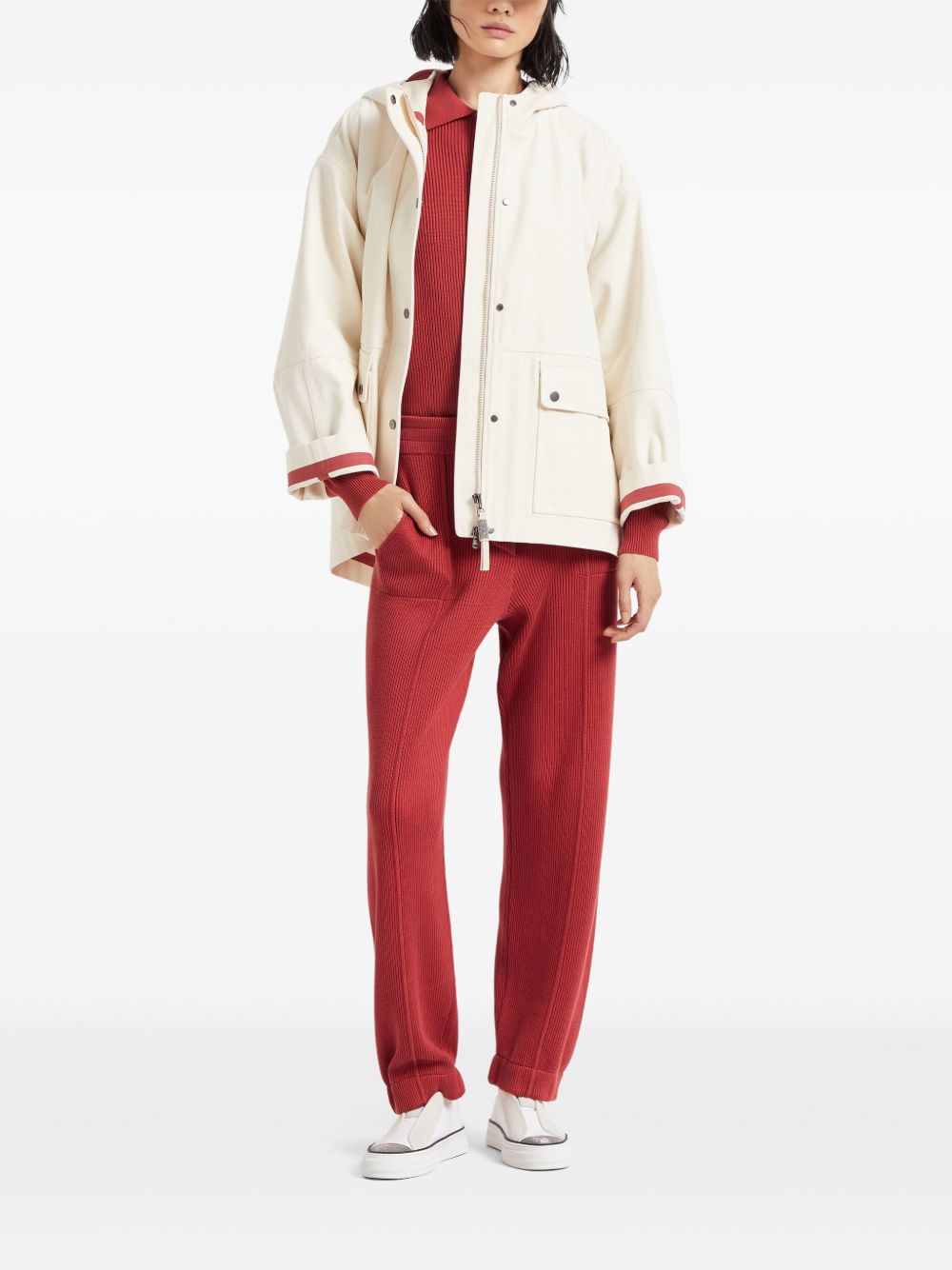 Brunello Cucinelli White Coat Glam Steals