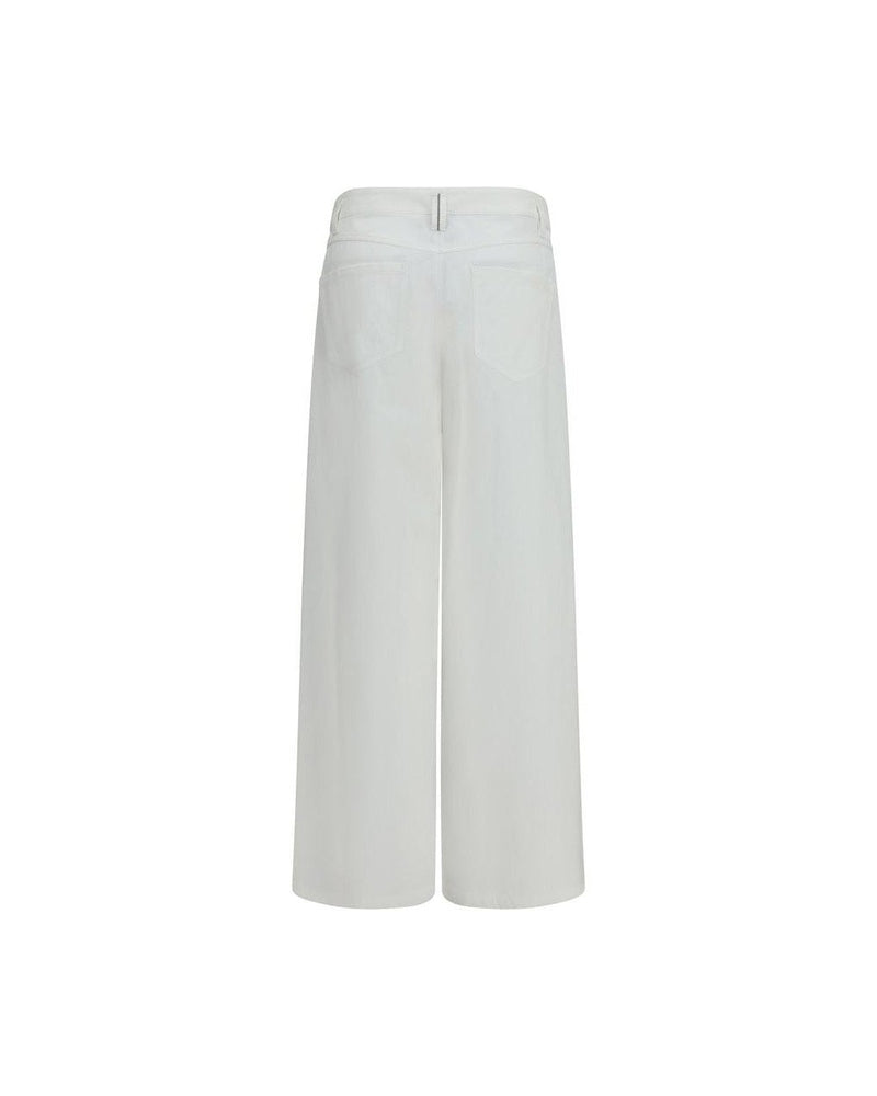 Brunello Cucinelli White Cotton Casual Pant Glam Steals