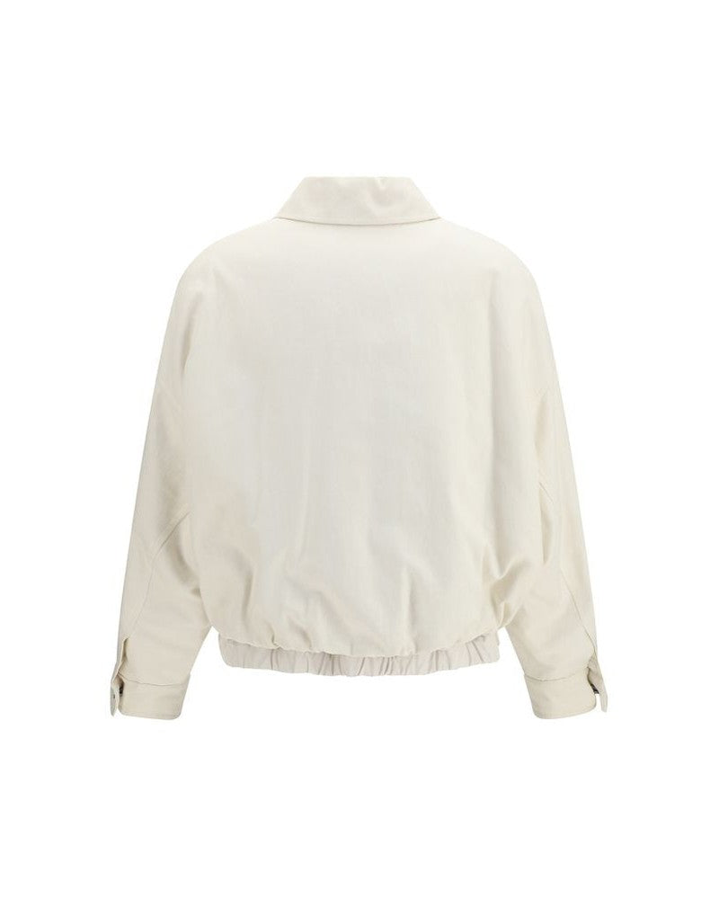 Brunello Cucinelli White Cotton Denim Jacket Glam Steals