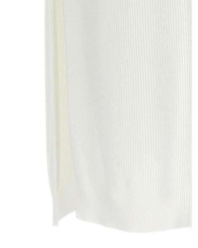 Brunello Cucinelli White Cotton Long Skirt Glam Steals