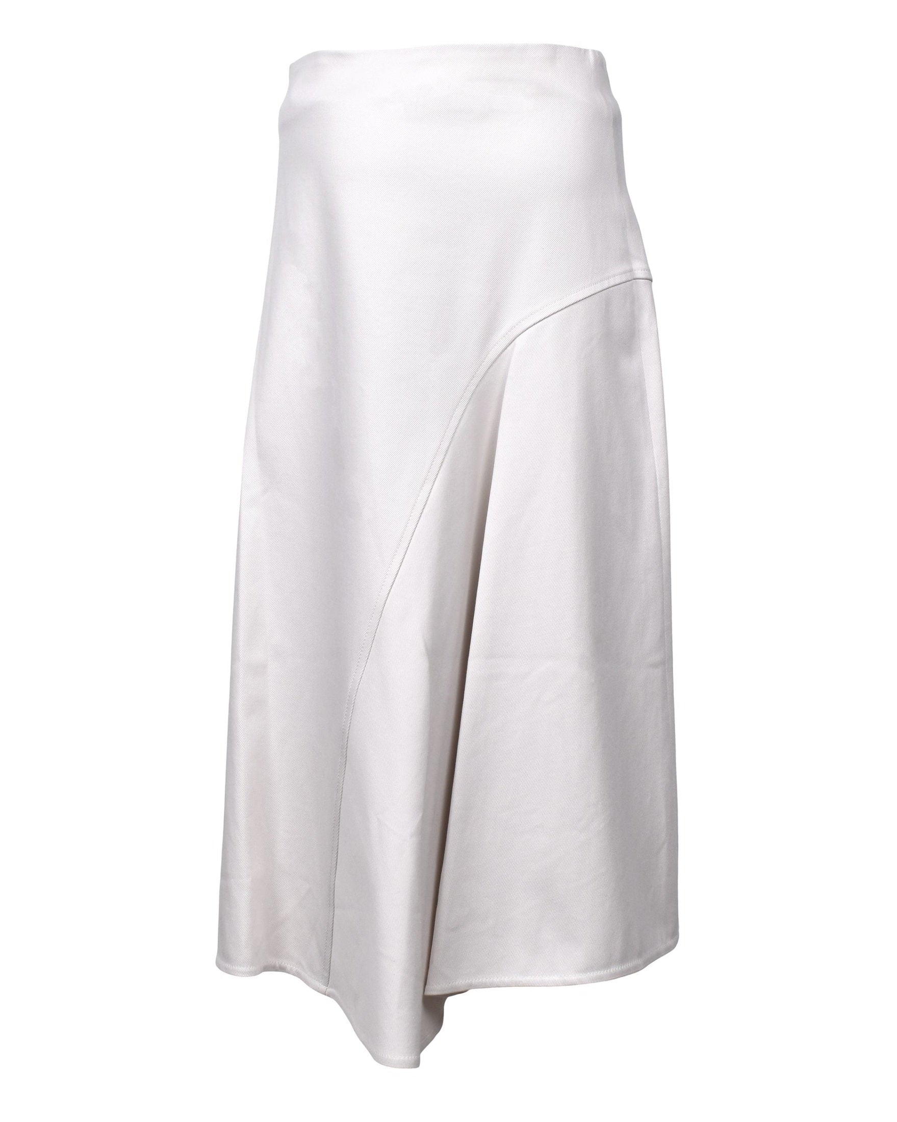 Brunello Cucinelli White Cotton Midi Skirt Glam Steals