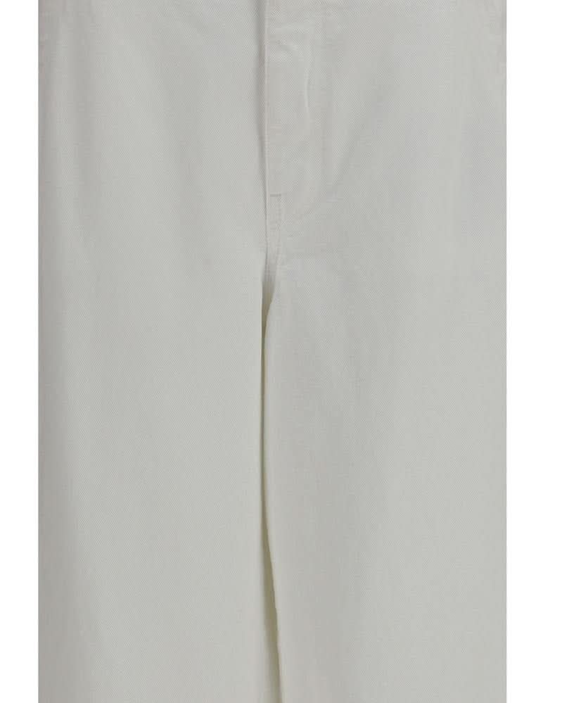 Brunello Cucinelli White Cotton Pant Glam Steals