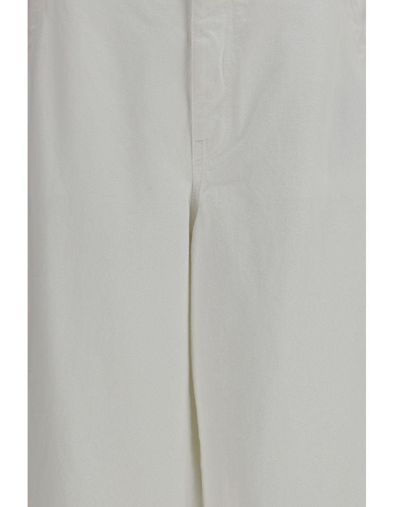 Brunello Cucinelli White Cotton Pant Glam Steals