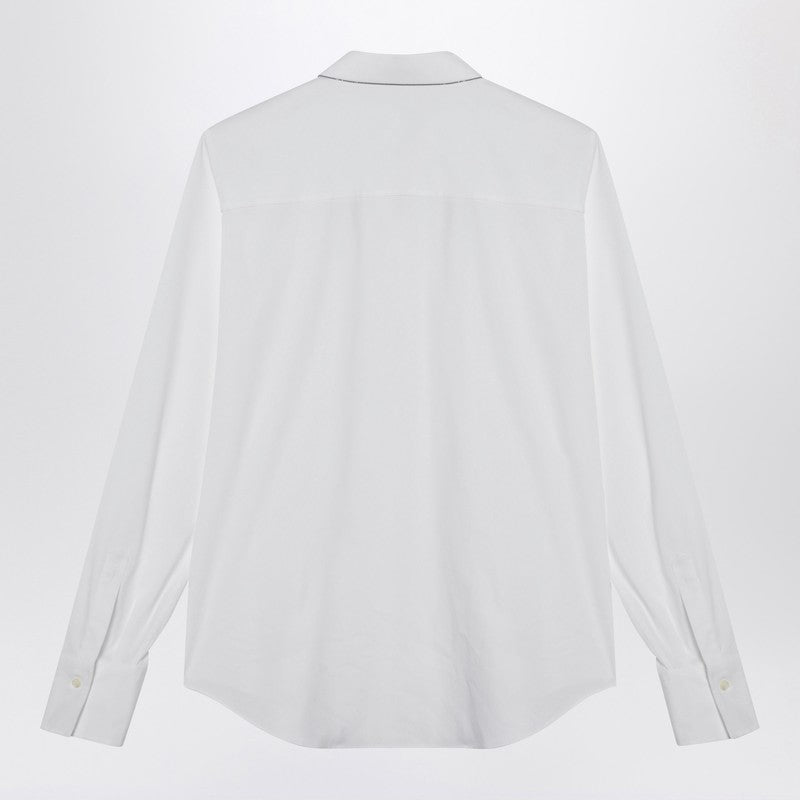 Brunello Cucinelli White Cotton Shirt Glam Steals