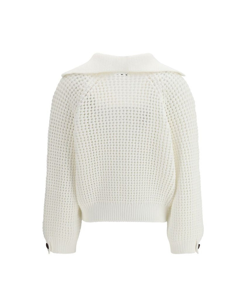 Brunello Cucinelli White Cotton Sweatshirt Glam Steals