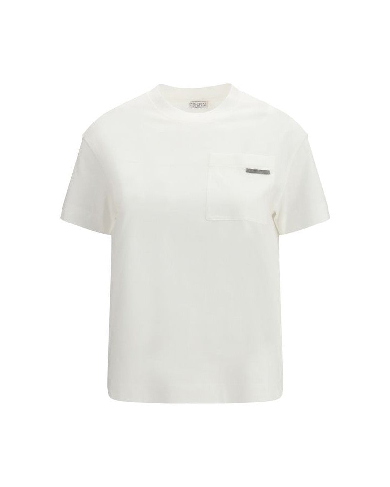 Brunello Cucinelli White Cotton T-Shirt
